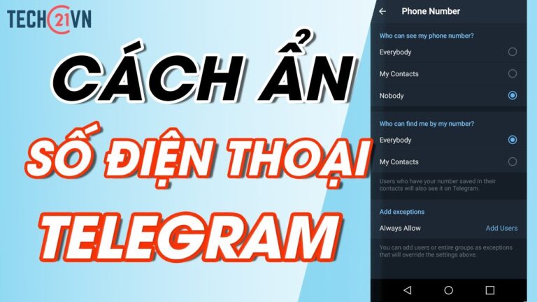 ẩn Số điện Thoại Trên Telegram