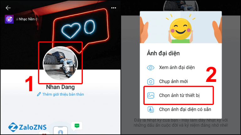 Cách ẩn ảnh đại Diện Trên Zalo