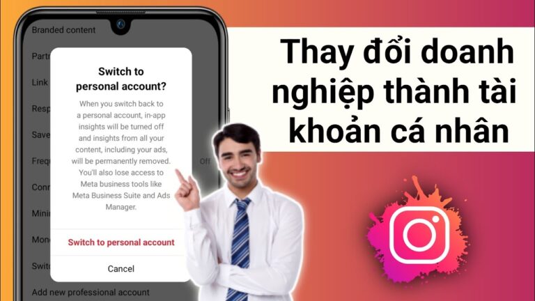 Cách Chuyển Tài Khoản Doanh Nghiệp Thành Cá Nhân Instagram