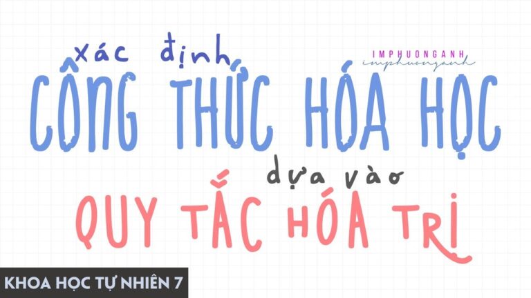 Cách Lập Công Thức Hóa Học