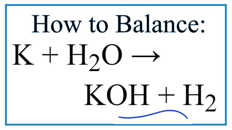 Kali tác dụng với nước: Phản ứng và tính chất hóa học