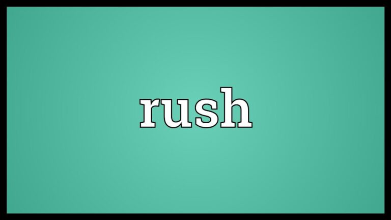 Rush Là Gì